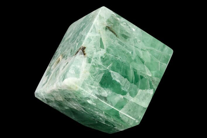 Polished Green Fluorite Cube - Mexico #153399